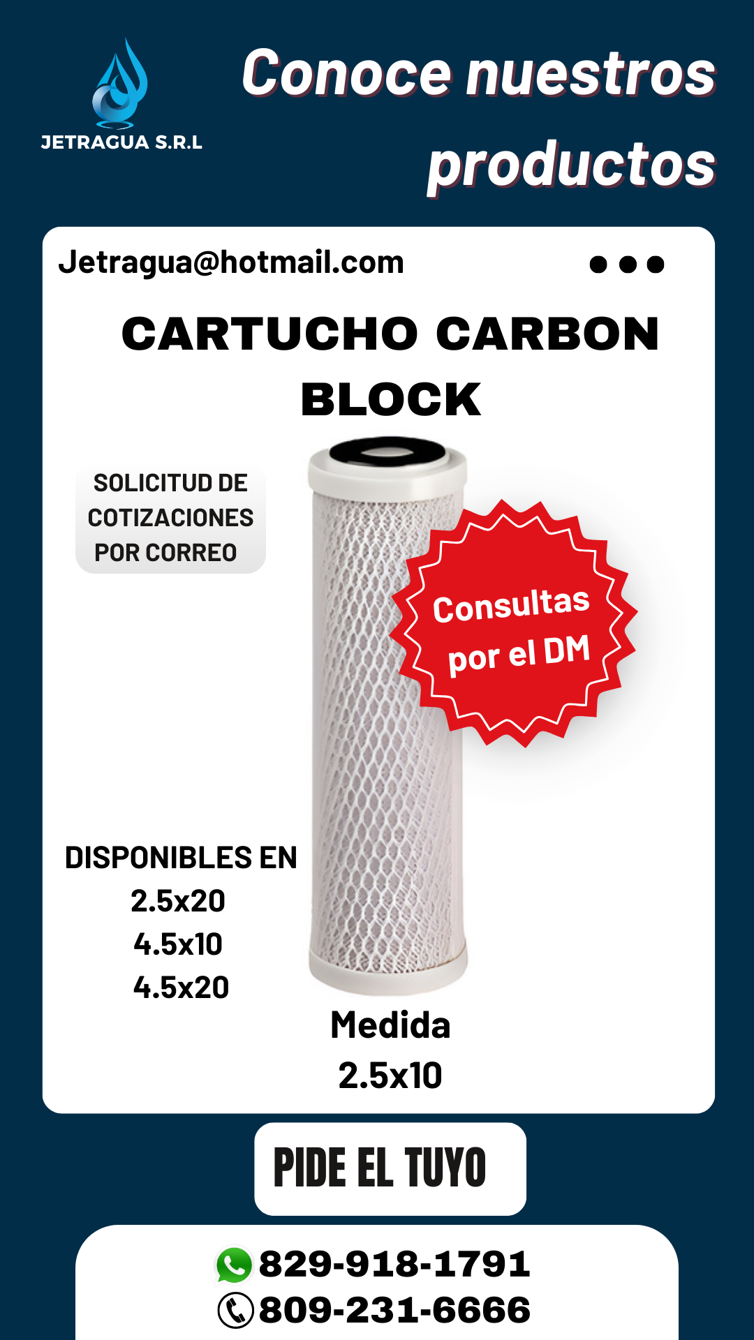 Cartucho de Carbón Block Foto 7276931-1.jpg