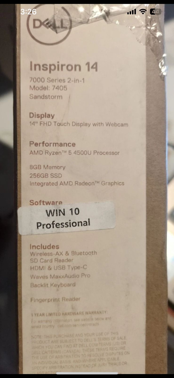 Dell Inspiron 14 touch SSD256gb 8gbram 1m garantia Foto 7277164-5.jpg