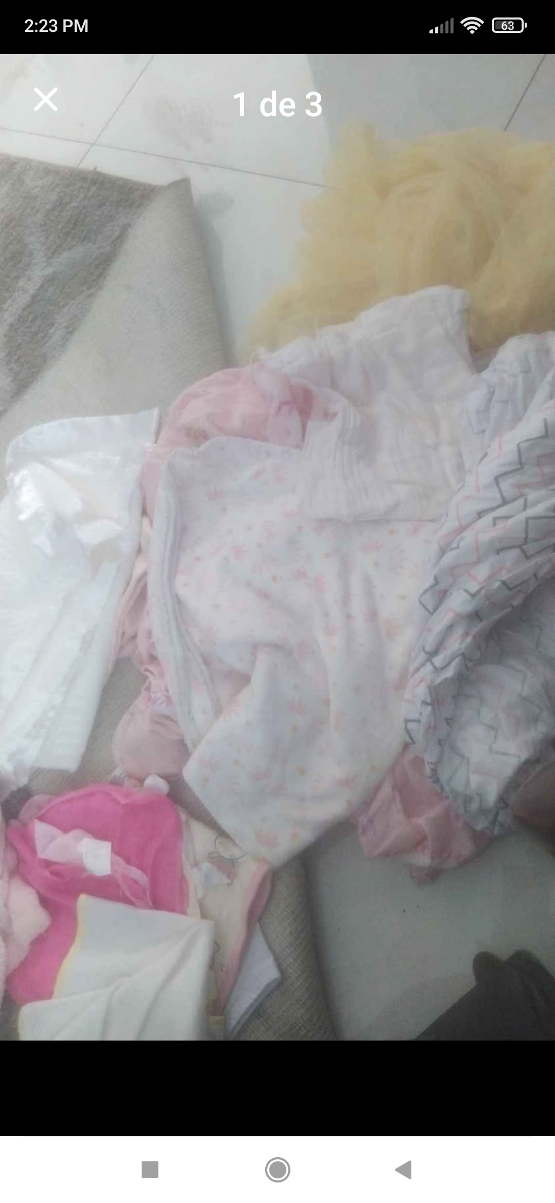 Lote de ropa de bebé niñas más de 10 piezas entre ellas ropa de 0 mese Foto 7277687-6.jpg
