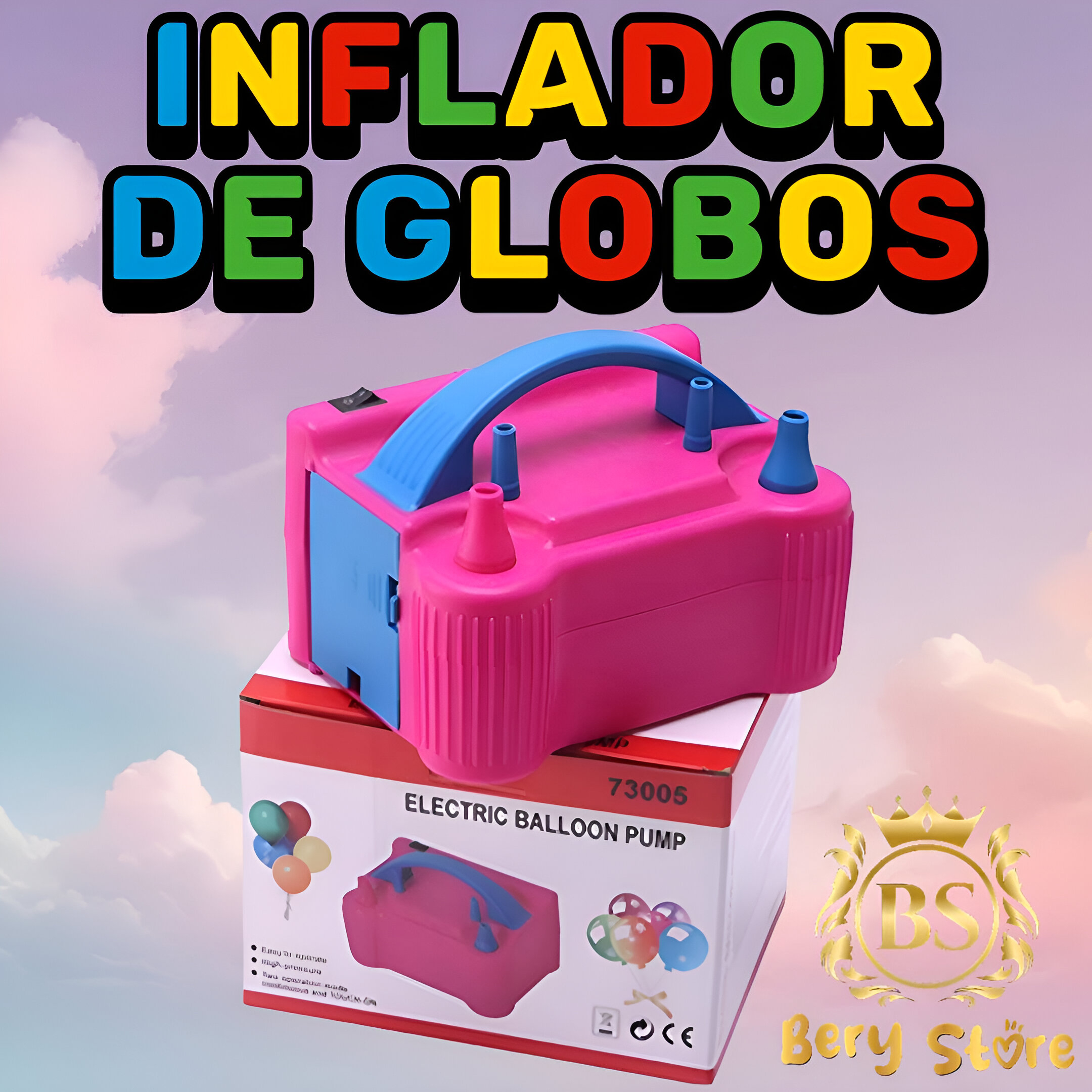 INFLADOR DE GLOBOS  INFLADOR ELECTRICO DE GLOBOS  BOMBA DE AIRE E Foto 7278346-3.jpg