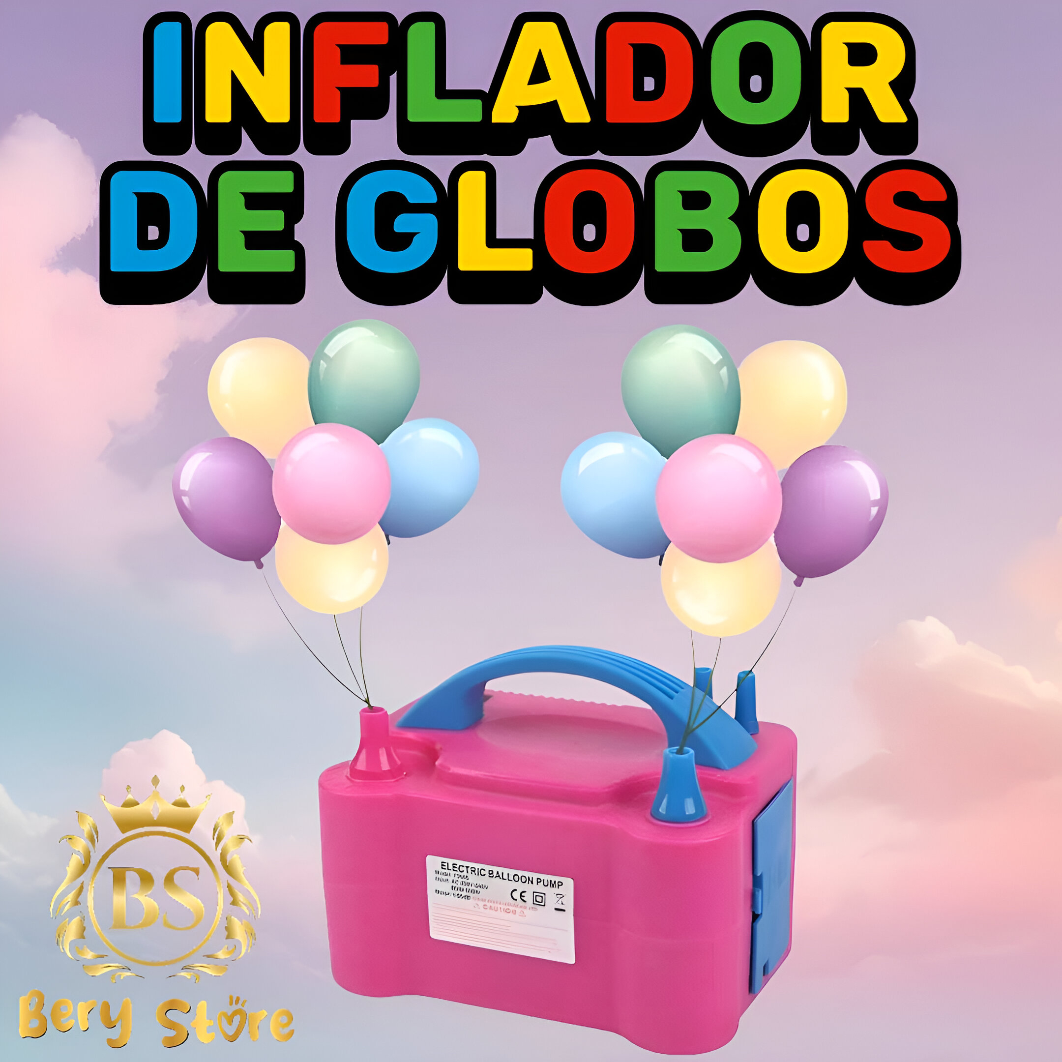 INFLADOR DE GLOBOS  INFLADOR ELECTRICO DE GLOBOS  BOMBA DE AIRE E Foto 7278346-5.jpg