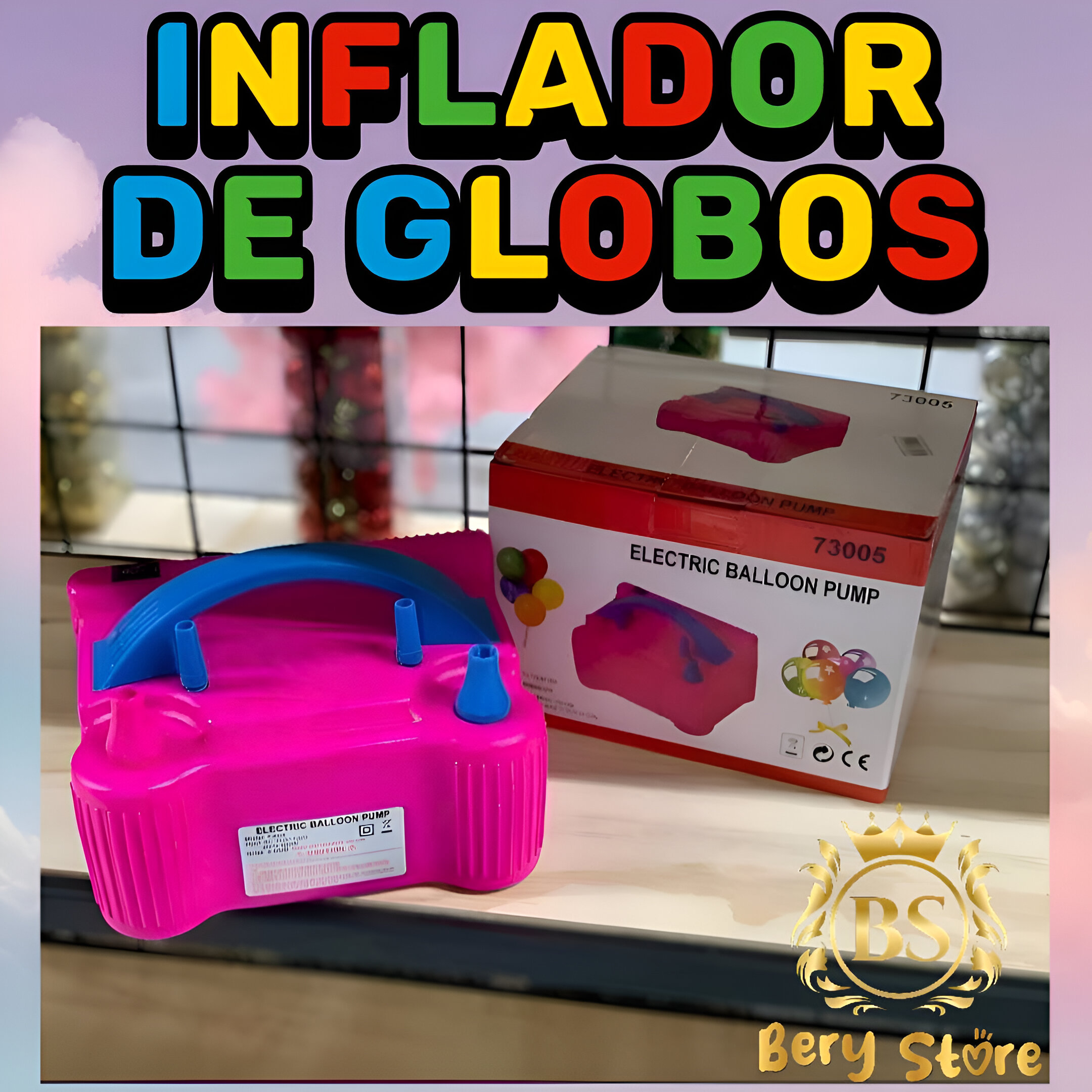 INFLADOR DE GLOBOS  INFLADOR ELECTRICO DE GLOBOS  BOMBA DE AIRE E Foto 7278346-6.jpg