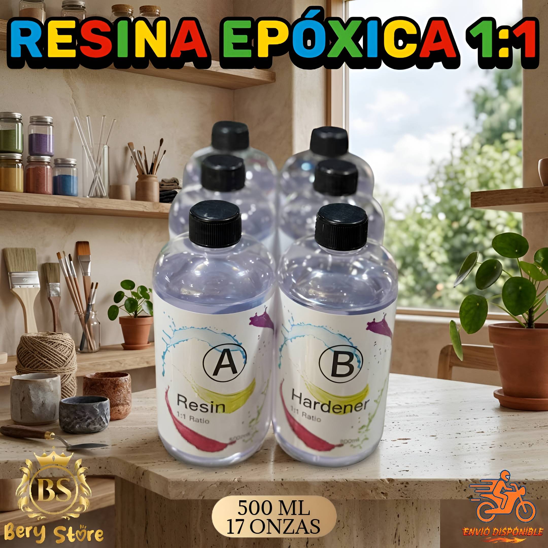 RESINA EPOXICA 1 A 1  RESINA EPOXY  RESINA PARA MANUALIDADES  RENINA P Foto 7278351-15.jpg