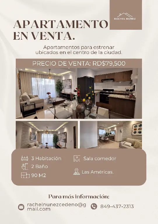 Apartamento de 3 Habitaciones en Venta en Las Americas. Foto 7278726-1.jpg