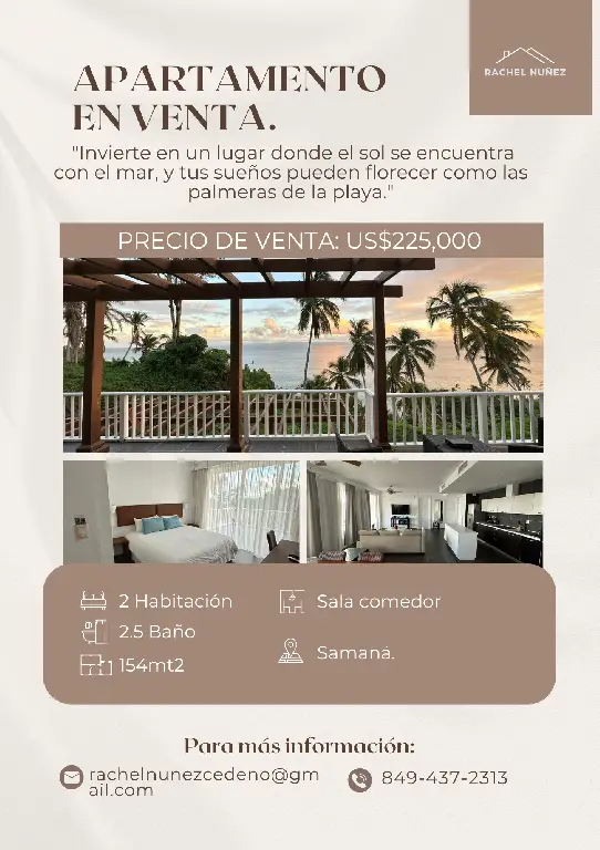 Apartamento de 2 Habitaciones en Venta en Samaná. Foto 7278744-1.jpg