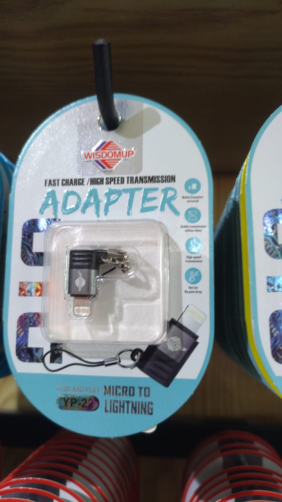 ADAPTADOR OTG MICRO A LIGHTNING WISDOMUP YP22 Foto 7279175-1.jpg