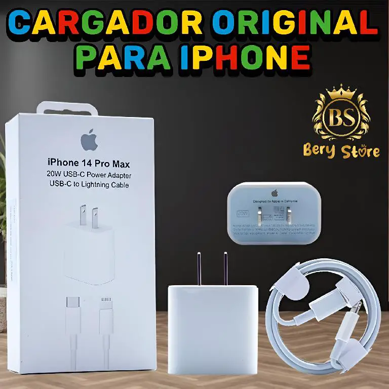 CARGADOR PARA IPHONE ORIGINAL CARGA RAPIDA / CARGADOR DE IPHONE / CARG Foto 7279462-1.jpg
