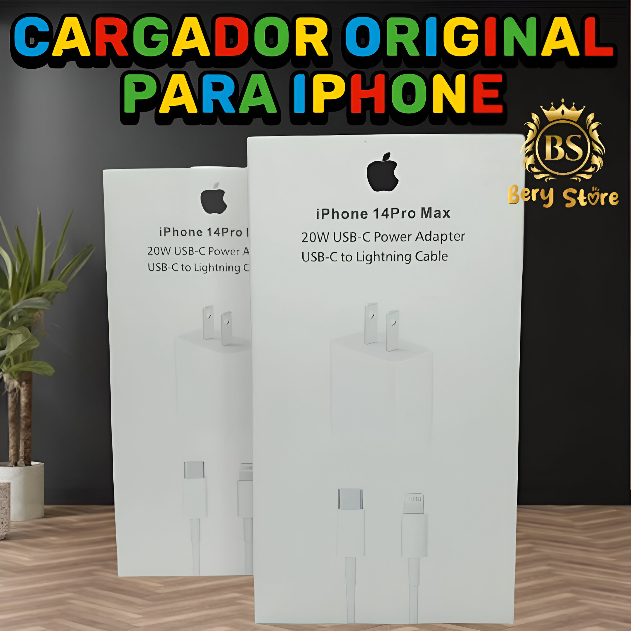 CARGADOR PARA IPHONE ORIGINAL CARGA RAPIDA / CARGADOR DE IPHONE / CARG Foto 7279462-3.jpg
