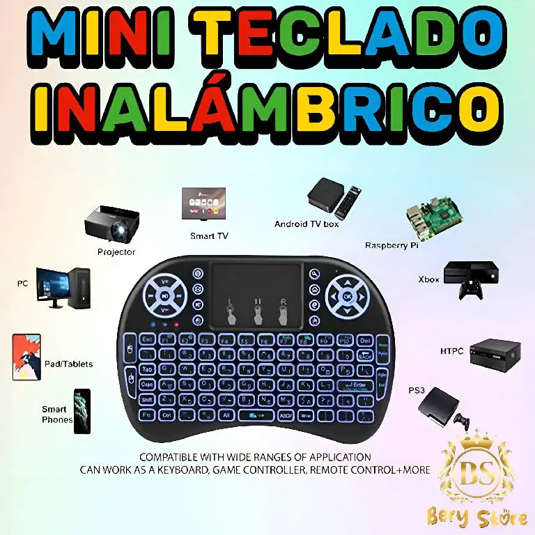 MINI TECLADO INALAMBRICO PARA TV / MINI TECLADO BLUETOOTH Foto 7279577-2.jpg