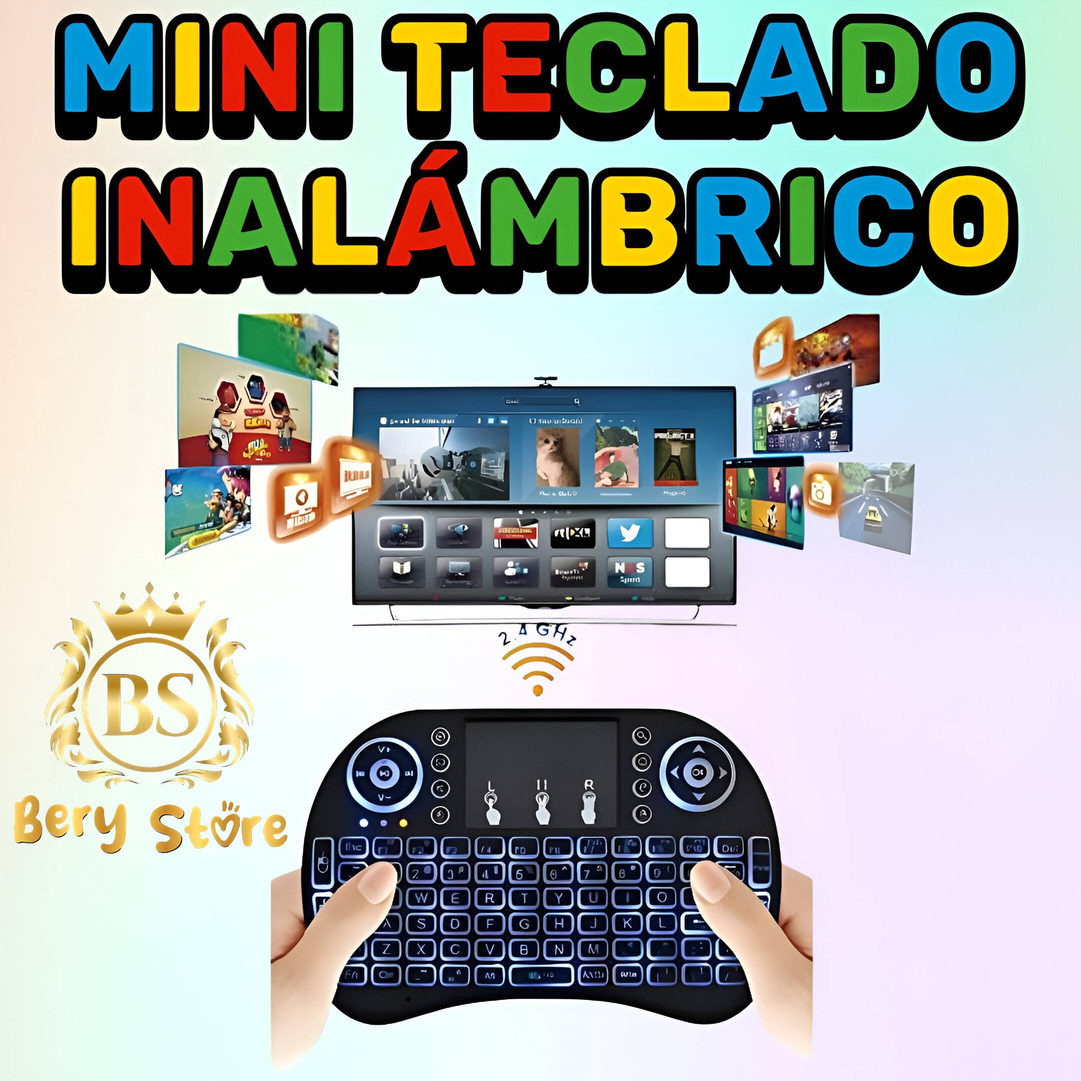 MINI TECLADO INALAMBRICO PARA TV / MINI TECLADO BLUETOOTH Foto 7279577-4.jpg
