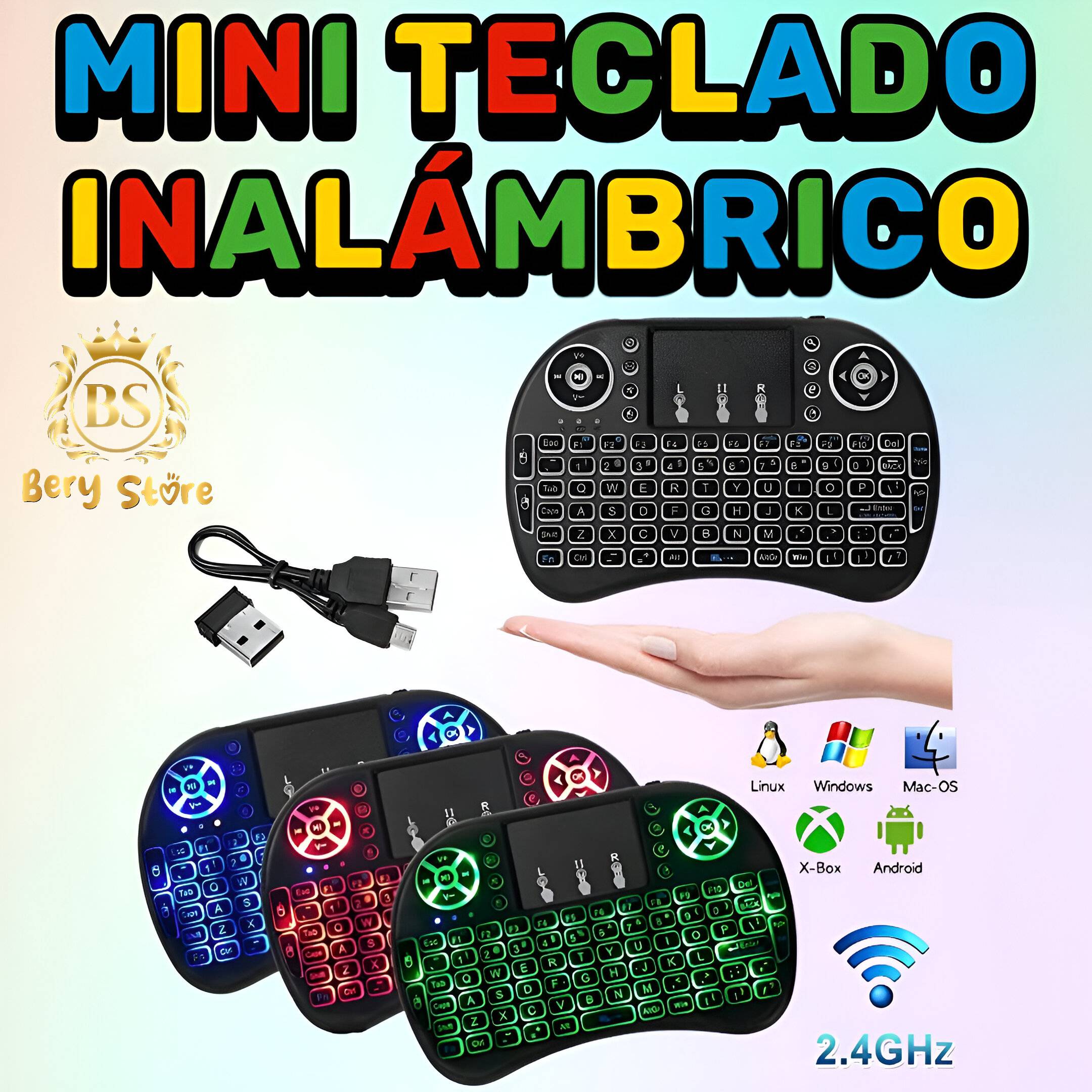 MINI TECLADO INALAMBRICO PARA TV / MINI TECLADO BLUETOOTH Foto 7279577-5.jpg