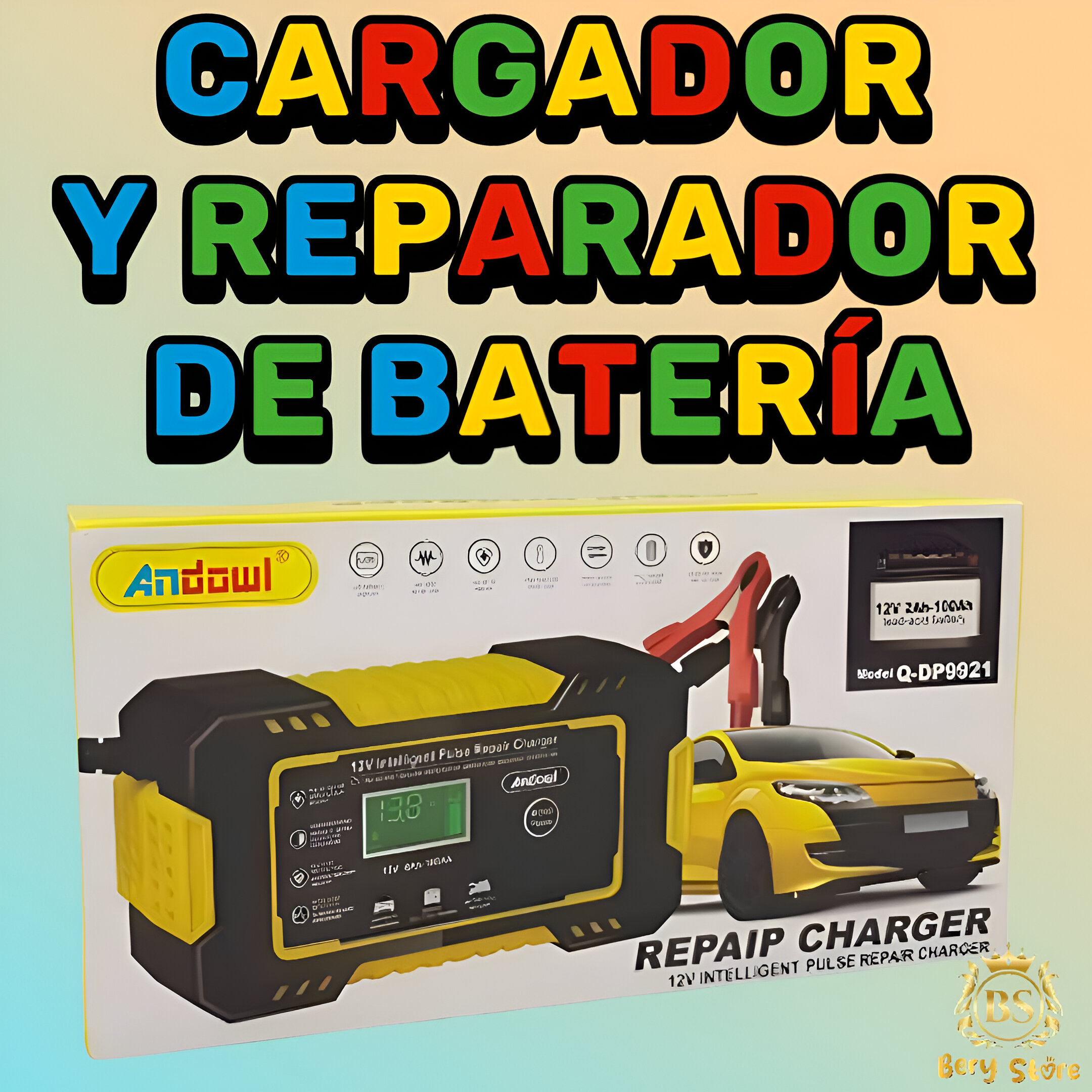 CARGADOR Y REPARADOR DE BATERIAS PARA AUTOS / CARGADOR DE BATERIAS / R Foto 7279578-2.jpg