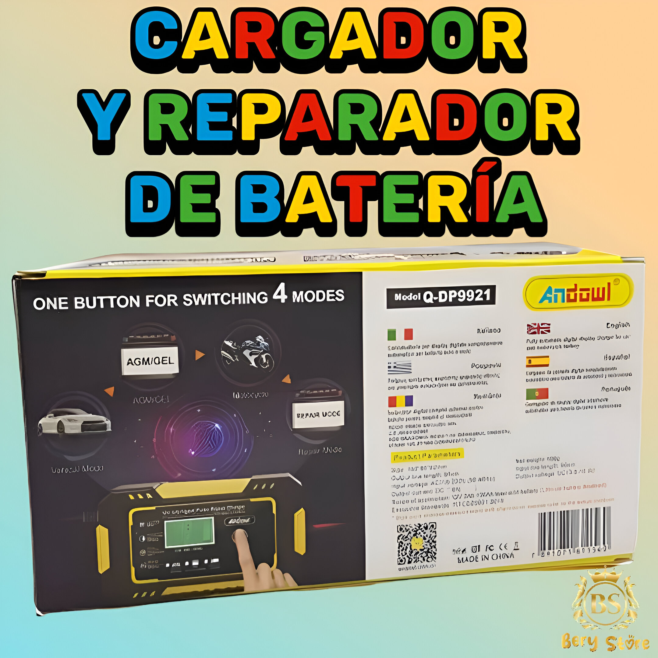 CARGADOR Y REPARADOR DE BATERIAS PARA AUTOS / CARGADOR DE BATERIAS / R Foto 7279578-4.jpg