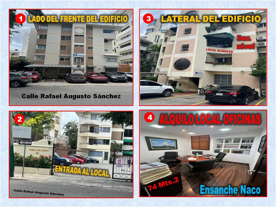 ALQUILO LOCAL DE OFICINAS EN ENSANCHE NACO 74 Mts.2 3er. NIVEL Foto 7279675-7.jpg