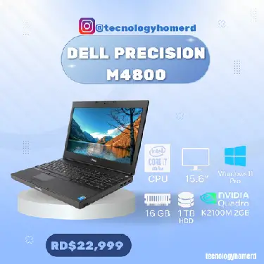 Laptop Dell Precision M4800 Intel Core i7-4810MQ de 4 generación NVIDI Foto 7279798-1.jpg
