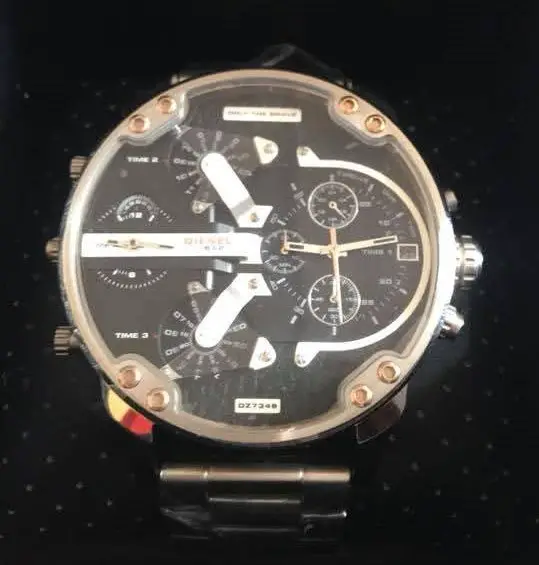 Diesel Reloj Plateado Mr. Daddy 2.0 de cuarzo y acero inoxidable con c Foto 7280584-1.jpg