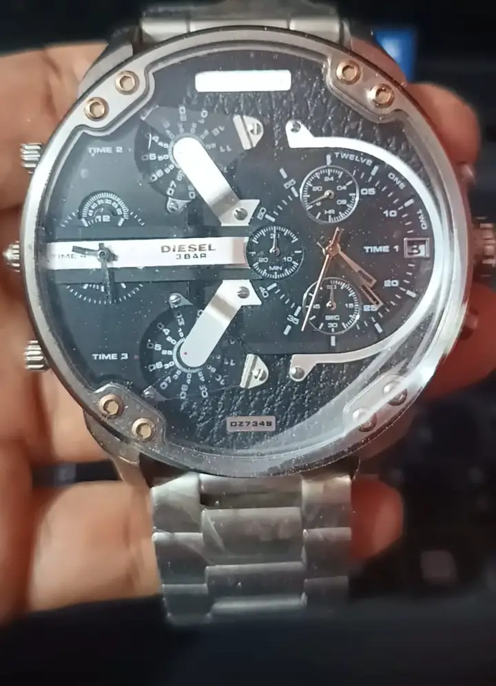 Diesel Reloj Plateado Mr. Daddy 2.0 de cuarzo y acero inoxidable con c Foto 7280584-4.jpg
