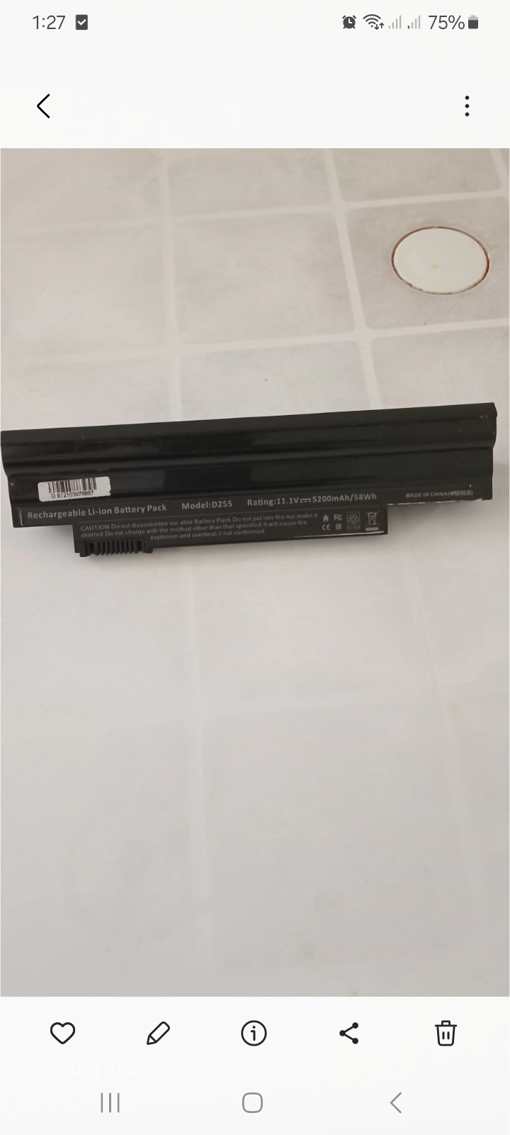 BATERA ACER ASPIRE ONE  Foto 7280686-2.jpg