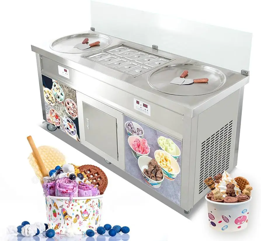 Maquina de helado Tailandesa ROLLED ICE CREAM Foto 7280725-3.jpg