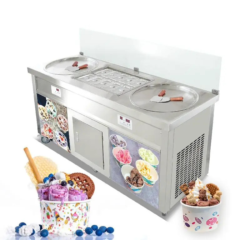 Maquina de Helado Thailandesa Rolled ice Cream Foto 7281084-4.jpg