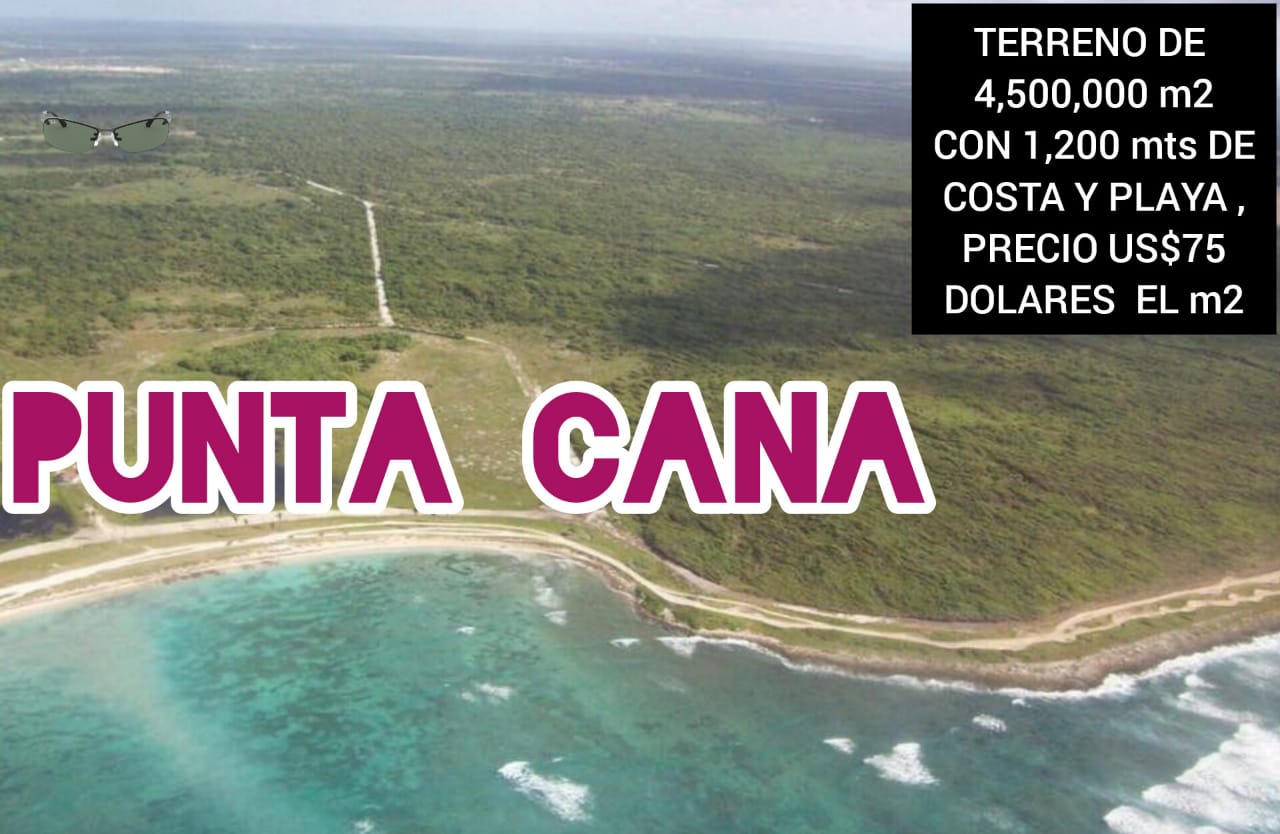 Terreno en VENTA en Punta Cana 4500000 metros. Foto 7281526-1.jpg