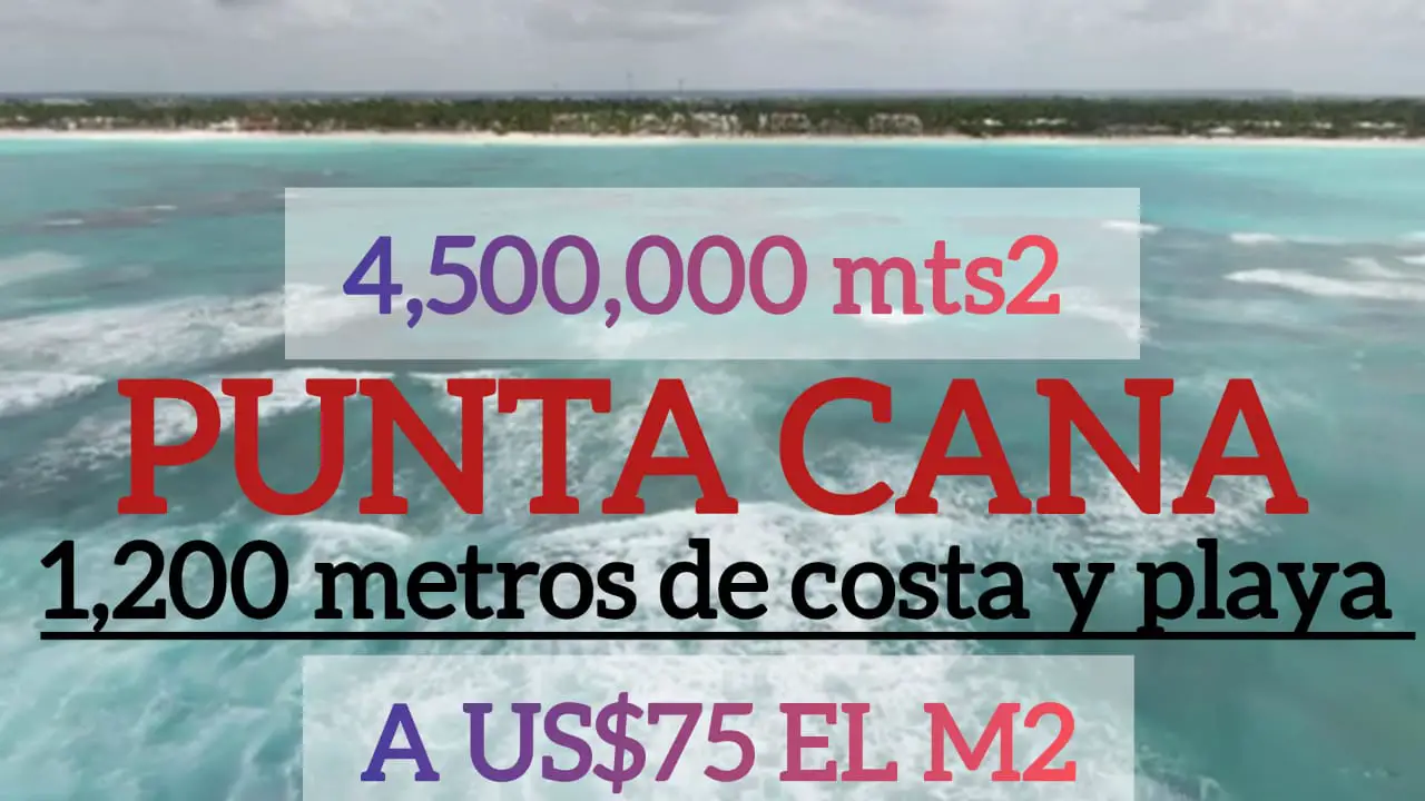 Terreno en VENTA en Punta Cana 4500000 metros. Foto 7281526-2.jpg