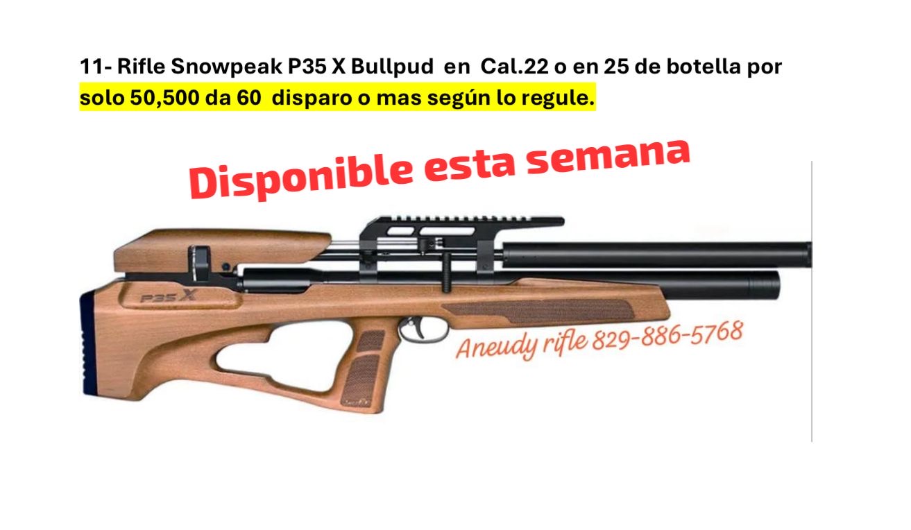 Rifle Snowpeak P35X Nuevo y con papeles Foto 7281766-1.jpg