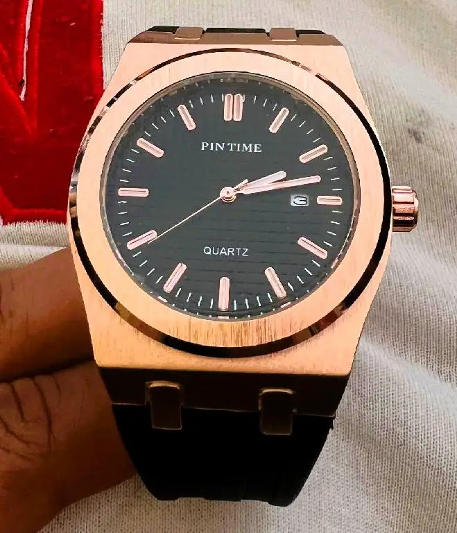 Reloj Pin Time rosé Gold pulsera silicona Ace/inox Foto 7281875-1.jpg