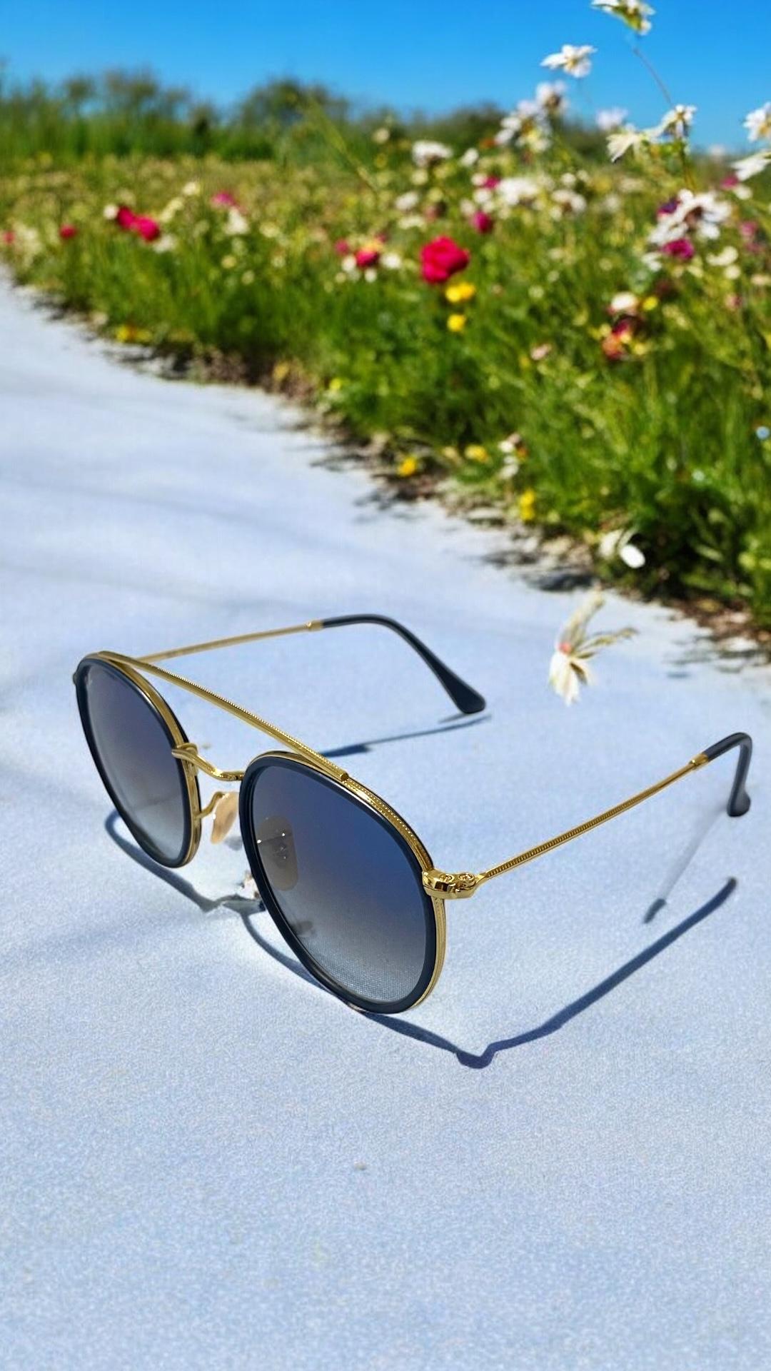 Lente RayBan Round Double Bridge cristal Azul Claro Foto 7282089-3.jpg
