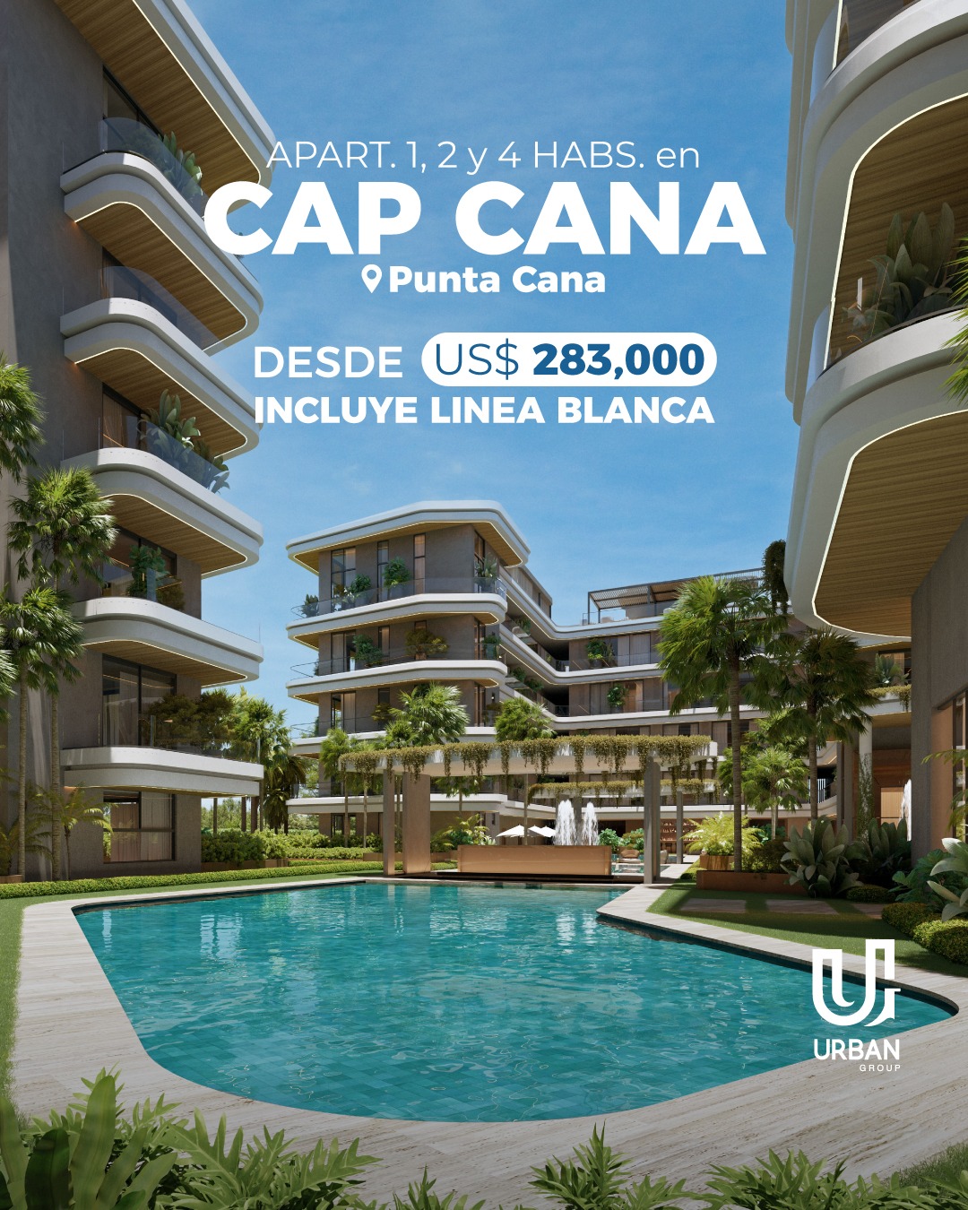 Apartamentos de 1 2 y 4 Habitaciones en Cap Cana Foto 7282381-1.jpg
