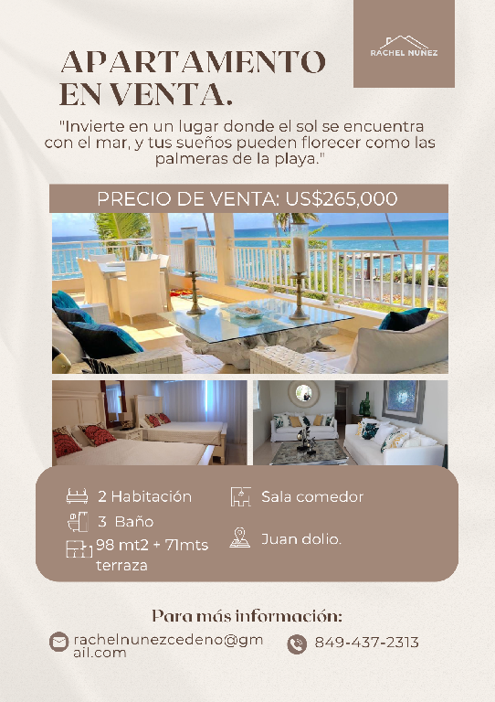 Apartamento de 2 Habitaciones en Venta en Juan Dolio.  Foto 7282413-1.jpg