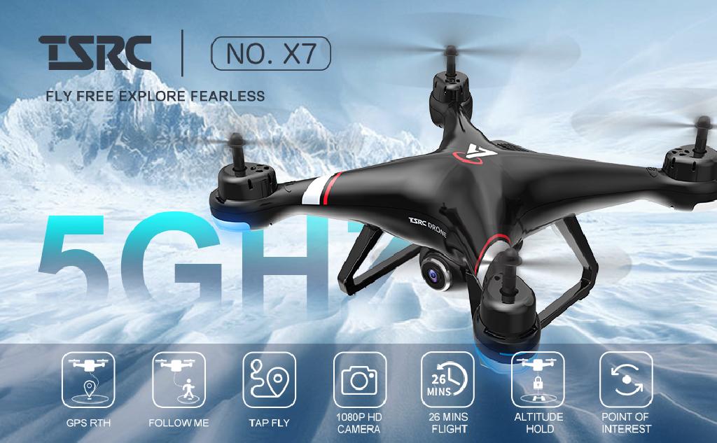 Drone TSRC X7 RC con Cámara HD 1080P y Transmisión 5G FPV Foto 7282498-1.jpg