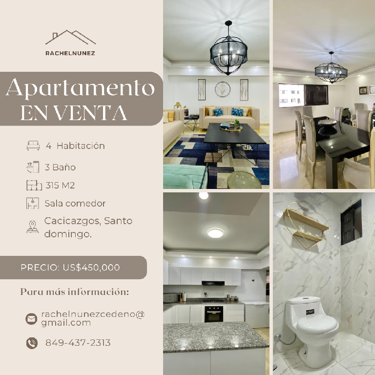 Apartamento en Venta en Los Cacicazgos. Foto 7282808-1.jpg