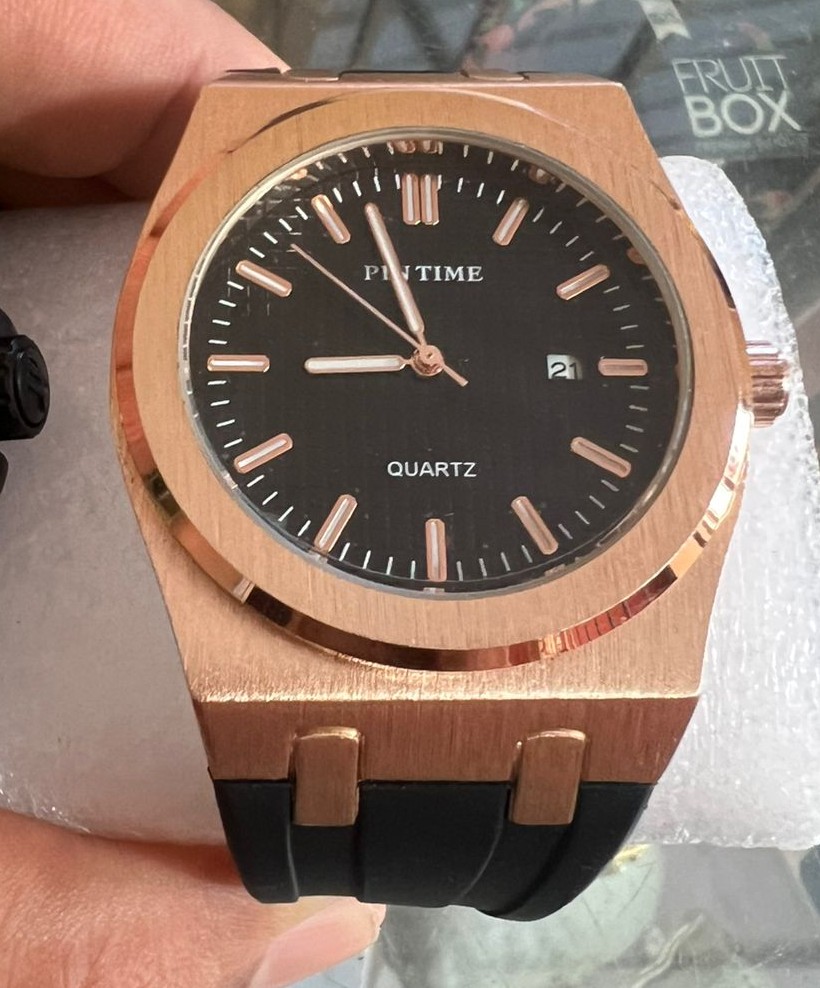 Reloj Pin Time rosé Gold pulsera silicona Ace/inox Foto 7282853-2.jpg