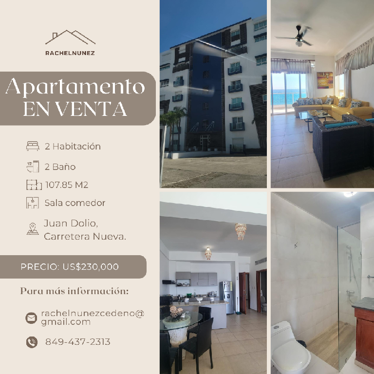 Apartamento de 2 Habitaciones en Venta en Juan Dolio.  Foto 7283037-1.jpg