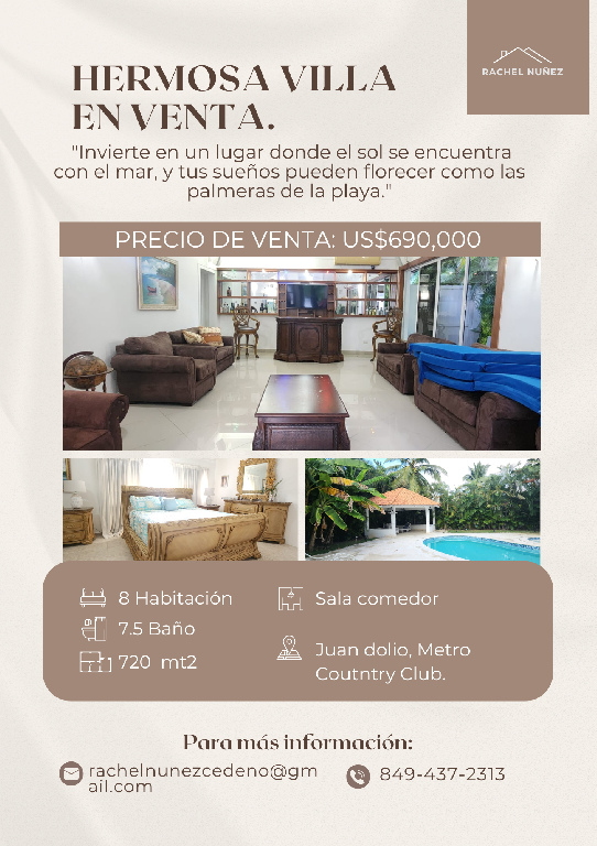 Villa en Venta en Juan Dolio. Foto 7283058-1.jpg