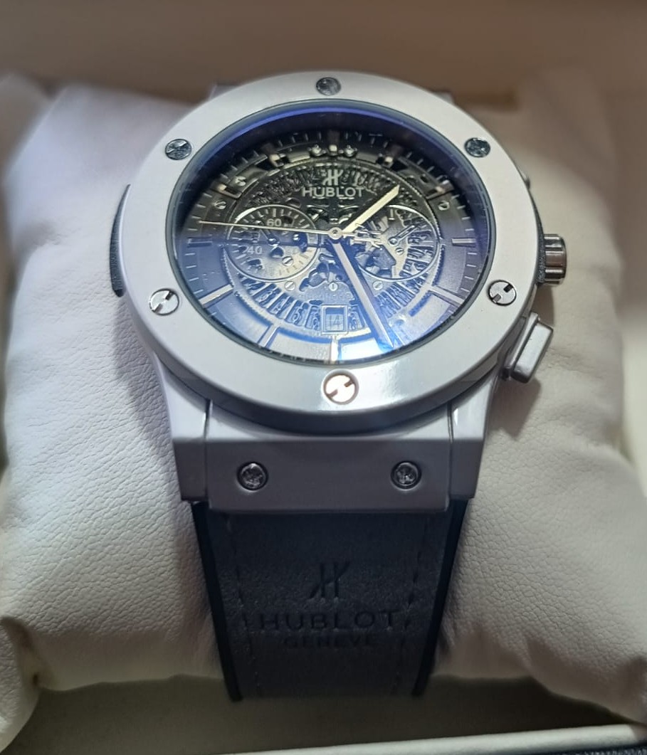 Reloj Hublot Big Bang cuarzo Pulsera silicona ajustable fechero Foto 7289394-11.jpg