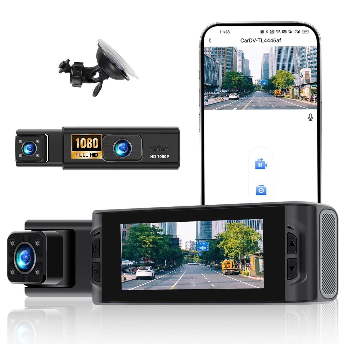 Cámara para Auto 1080P WDR  Frontal Trasera e Interior  Full HD 3 en 1 Foto 7291205-2.jpg