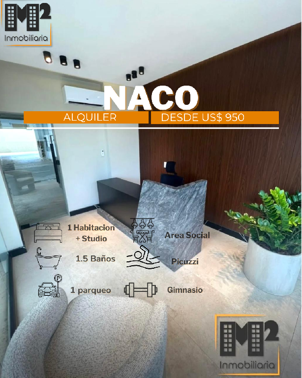 NACO - ALQUILER Apartamento de 1 Habitacion y 1 Habitacion Estudio Nue Foto 7291266-1.jpg