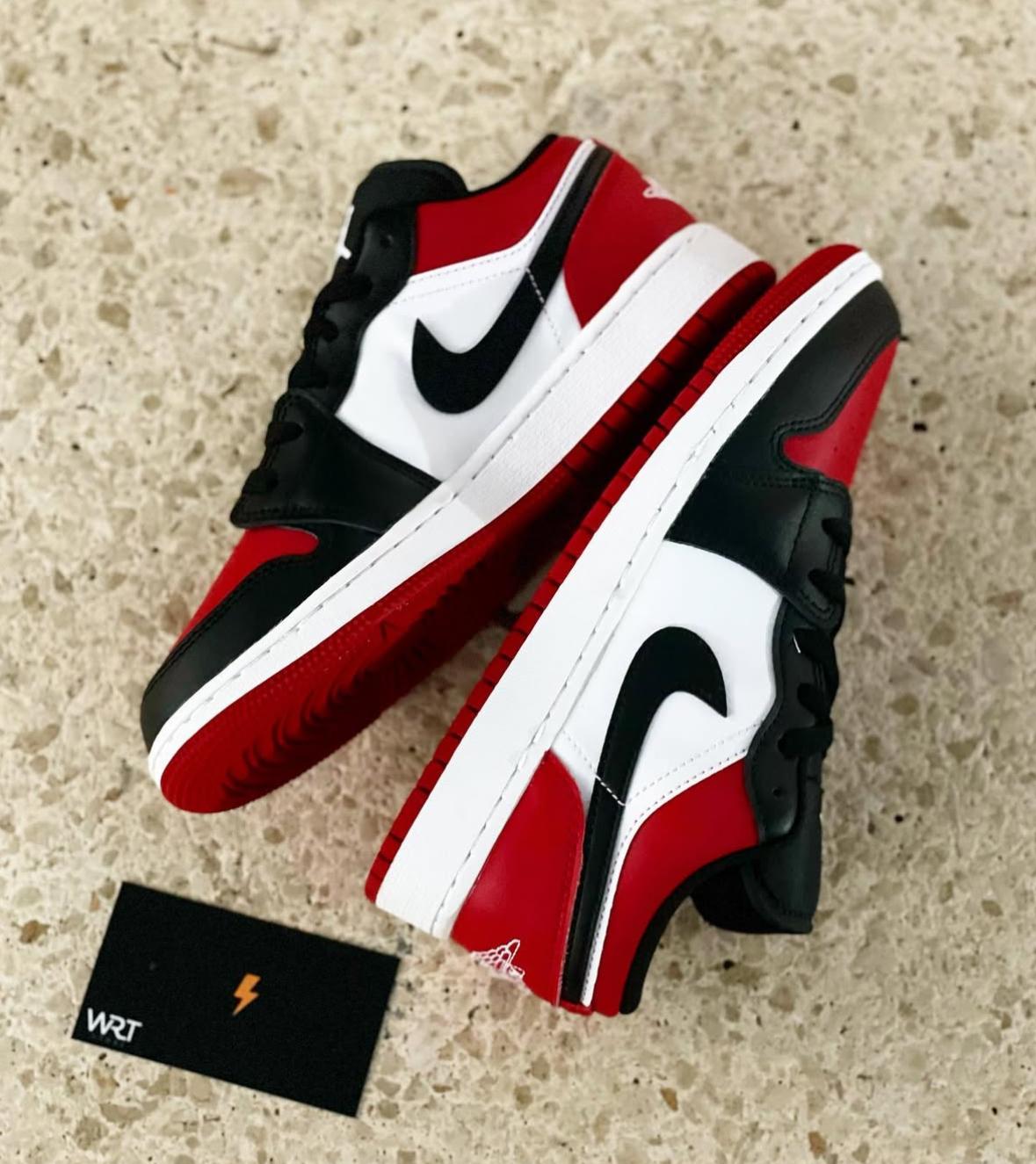 Tenis Sneakers Nike Air Jordan Retro 1 Low Bred Toe Original 2K26 Foto 7293519-2.jpg