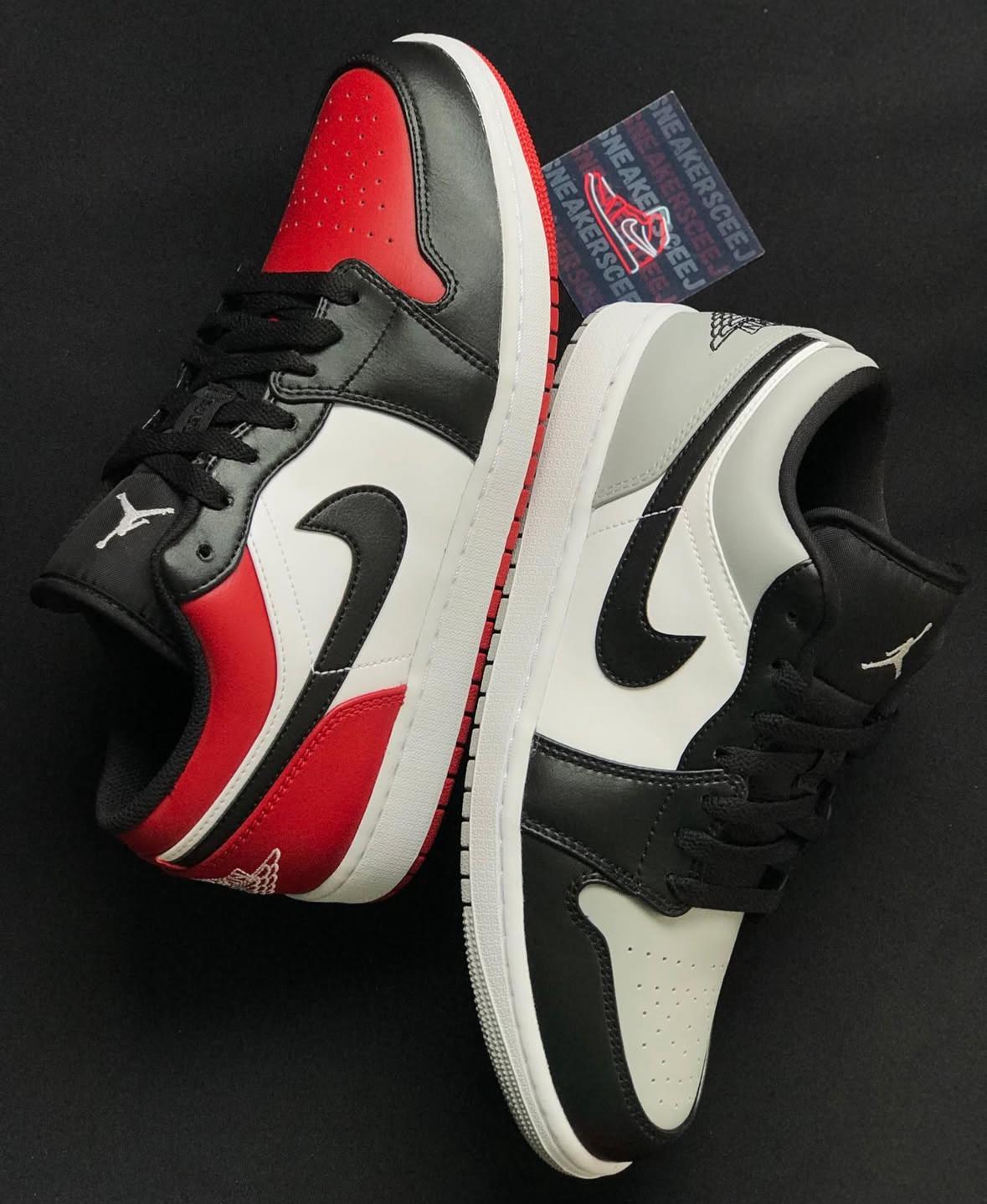 Tenis Sneakers Nike Air Jordan Retro 1 Low Bred Toe Original 2K26 Foto 7293519-6.jpg