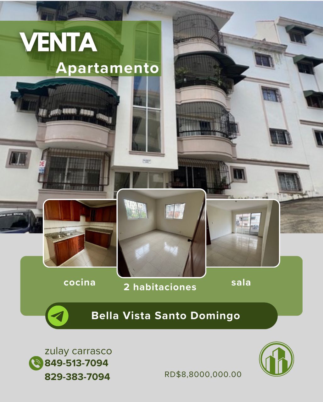 APARTAMENTO CLÁSICO EN BELLA VISTA – SANTO DOMINGO próximo a Bella Vis Foto 7293745-1.jpg