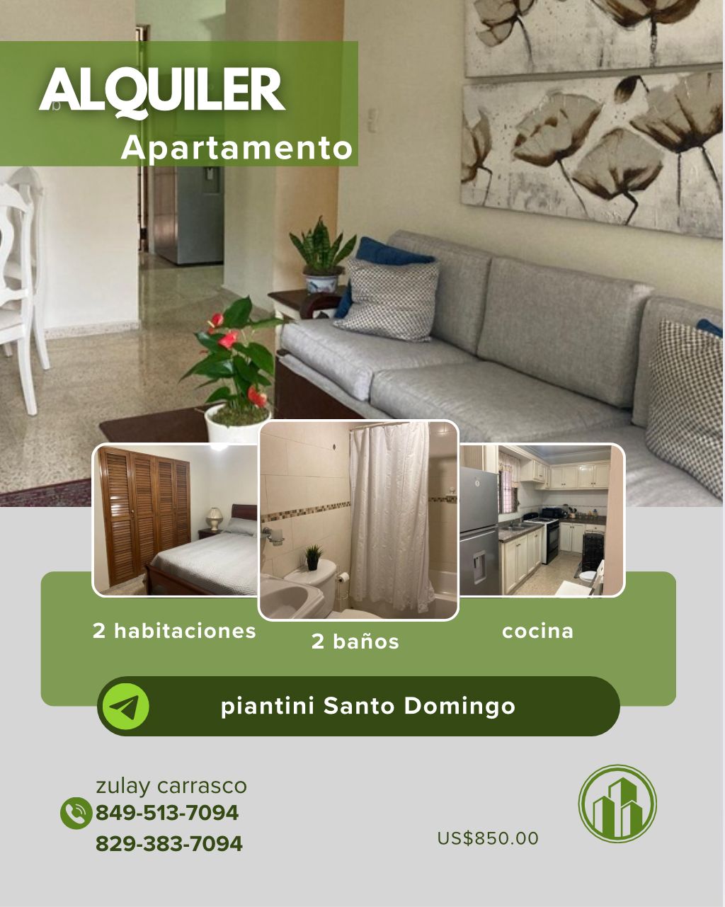 Alquilo Apartamento Amueblado en Piantini – Santo Domingo Distrito Nac Foto 7294898-1.jpg