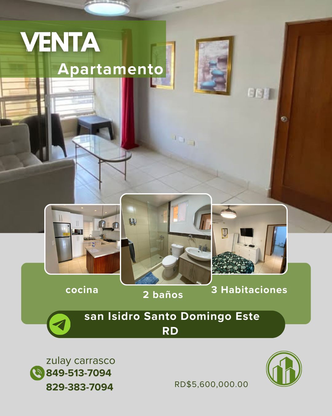 Apartamento en Venta – San Isidro próximo a la Zona Franca Santo Domin Foto 7295646-1.jpg