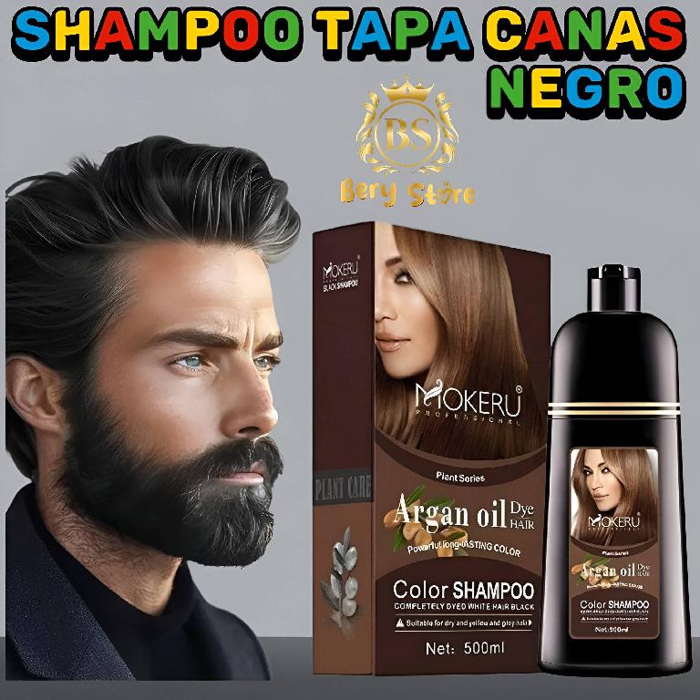 SHAMPOO CUBRE CANAS NEGRO - SHAMPOO TAPA CANAS - SHAMPOO TINTE PARA EL Foto 7296204-1.jpg