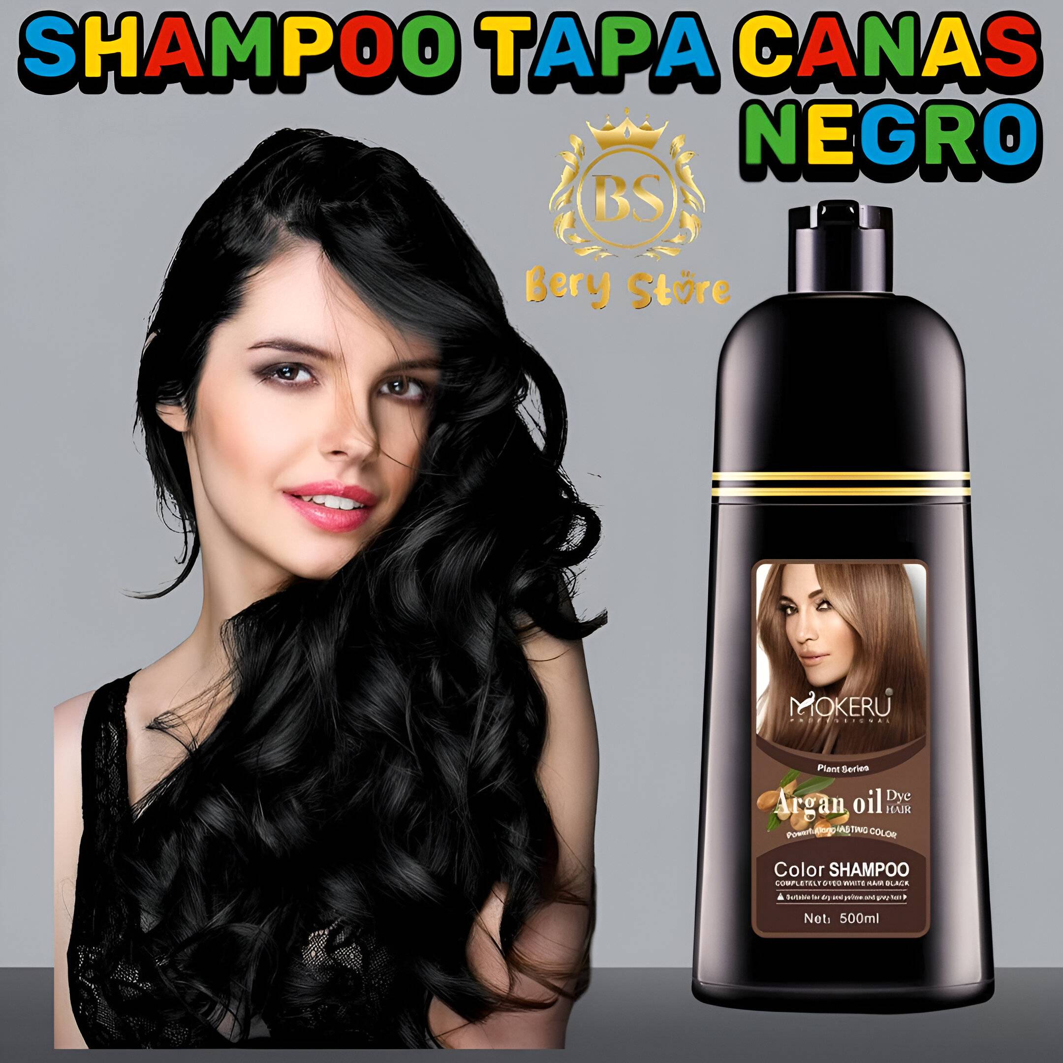 SHAMPOO CUBRE CANAS NEGRO - SHAMPOO TAPA CANAS - SHAMPOO TINTE PARA EL Foto 7296204-5.jpg