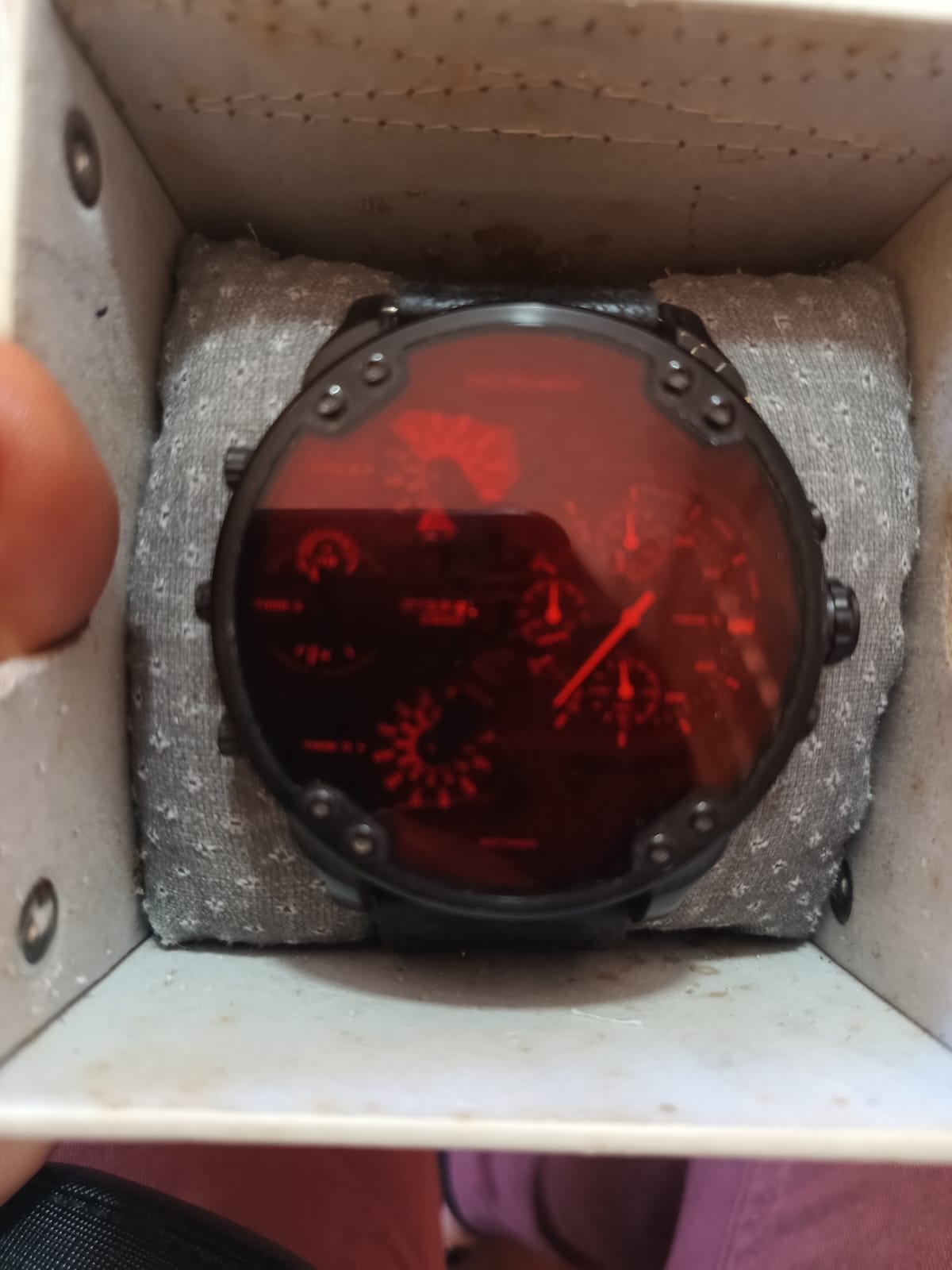 Reloj Diesel Mr Daddy caja de acero Inoxidable correa silicona cronogr Foto 7302572-1.jpg