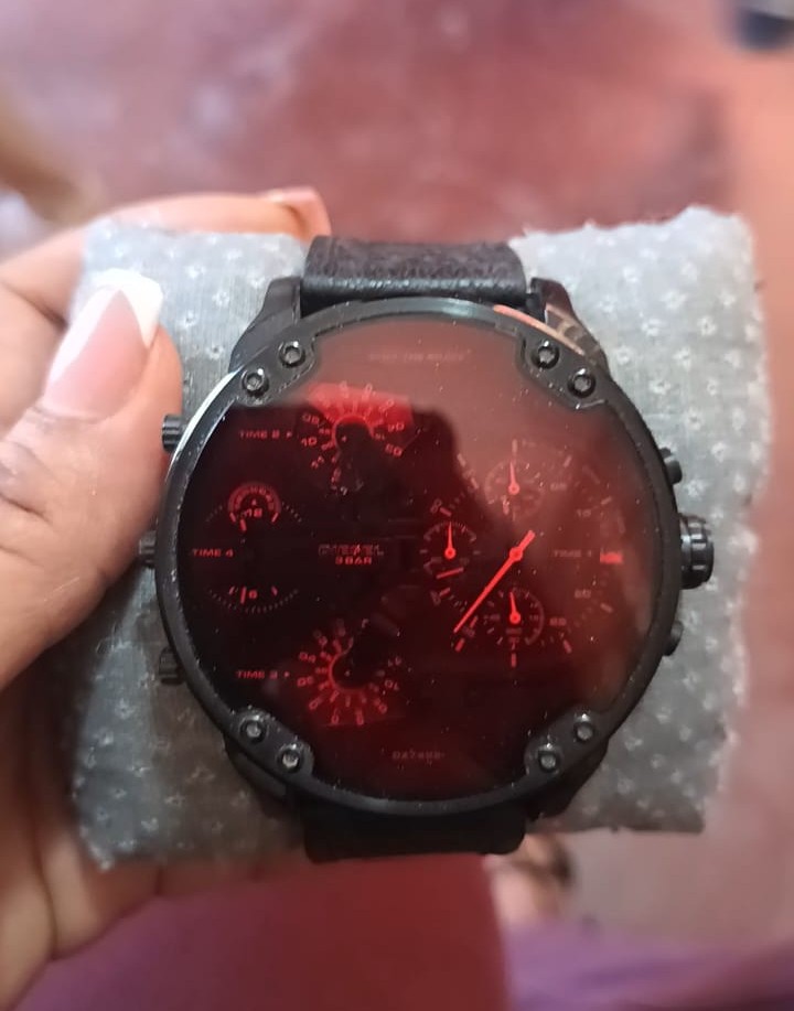 Reloj Diesel Mr Daddy caja de acero Inoxidable correa silicona cronogr Foto 7302572-2.jpg