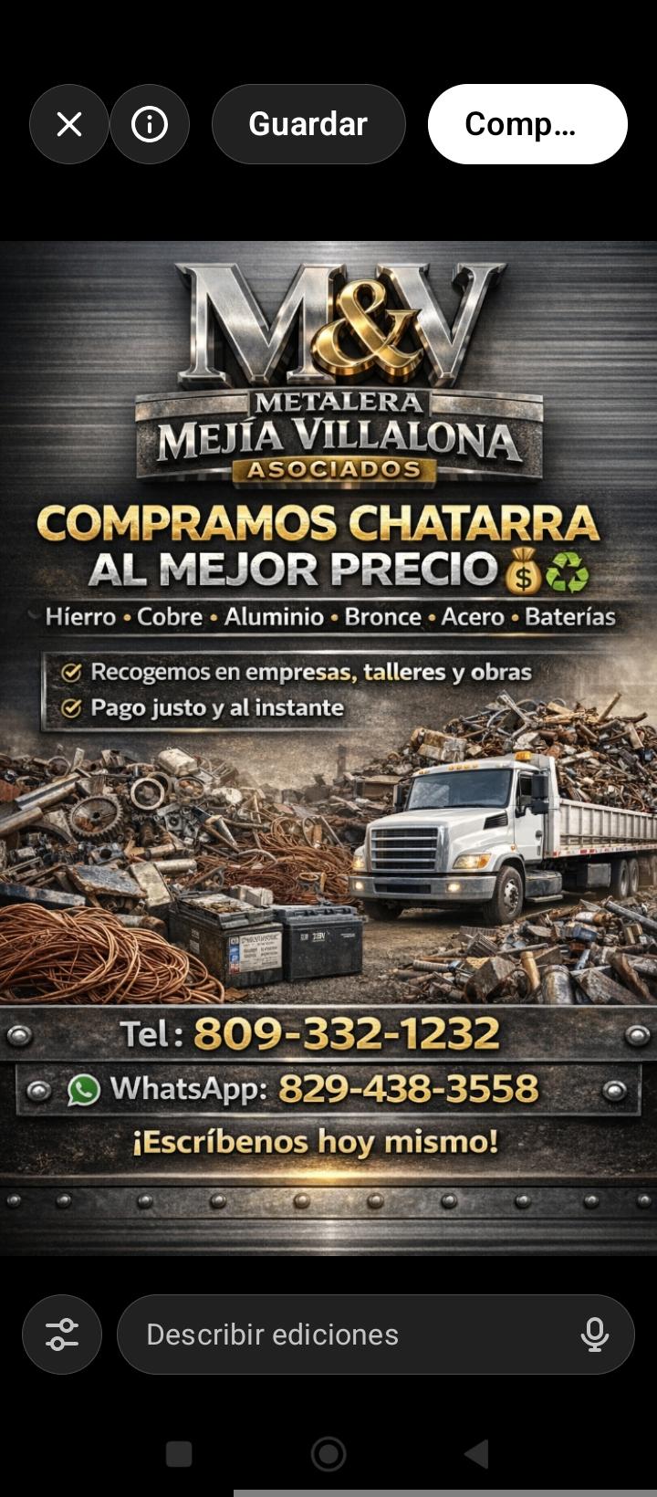 Compramos todo tipo de chatarra Hierro y maquinaria pesada en general  Foto 7303234-2.jpg