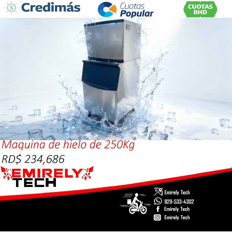 Dispensadora generadora de hielo de 250Kg al dia Foto 7303496-11.jpg